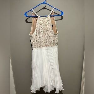 White/off white bridal shower dress size 12
